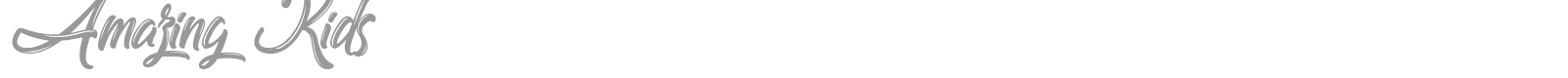 Amazing Kids font preview